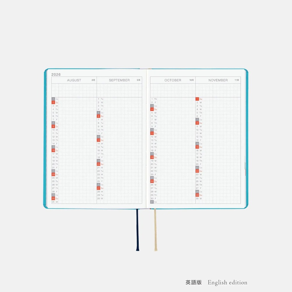 【預購】HOBO日2026年HON手帳書 A6文庫本 小房子 Virginia Lee Burton 小屋 日文/英文版-細節圖11