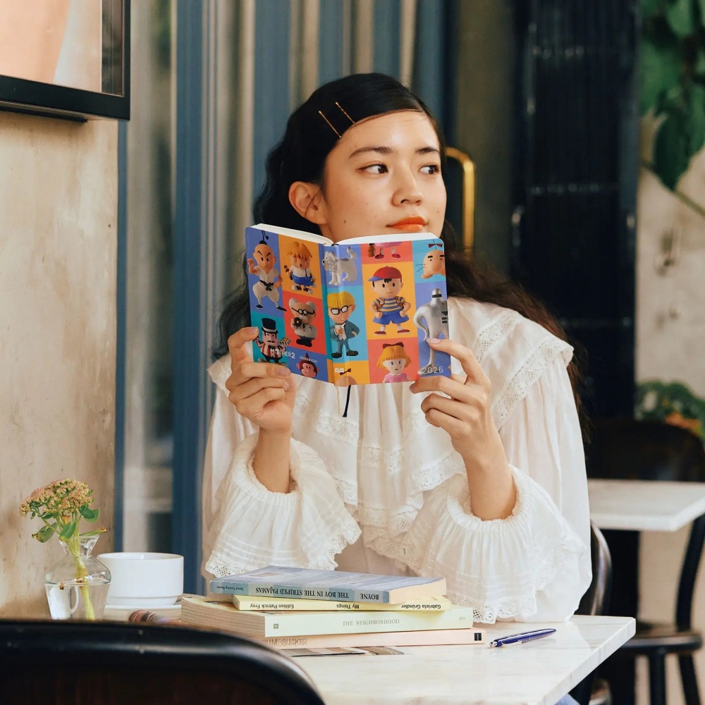 【預購】HOBO日2026年HON手帳書 A6文庫本 MOTHER2 基格的逆襲 地球冒險 日文/英文版-細節圖3