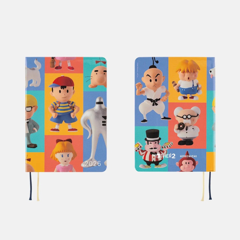 【預購】HOBO日2026年HON手帳書 A6文庫本 MOTHER2 基格的逆襲 地球冒險 日文/英文版-細節圖4