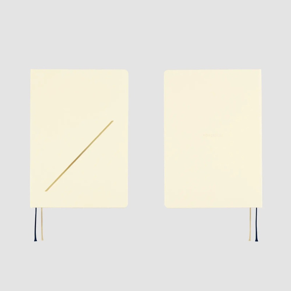 【預購】HOBO日2026年HON手帳書 A5大本 Slash 象牙白 (日文/英文版 週一起始)贈三色筆機器人筆鎮透明-細節圖5