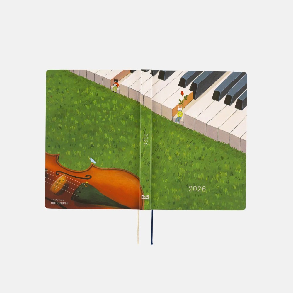 【預購】HOBO日2026年HON手帳書 A5大本 久保田寛子 等待和音 日文/英文版-細節圖3