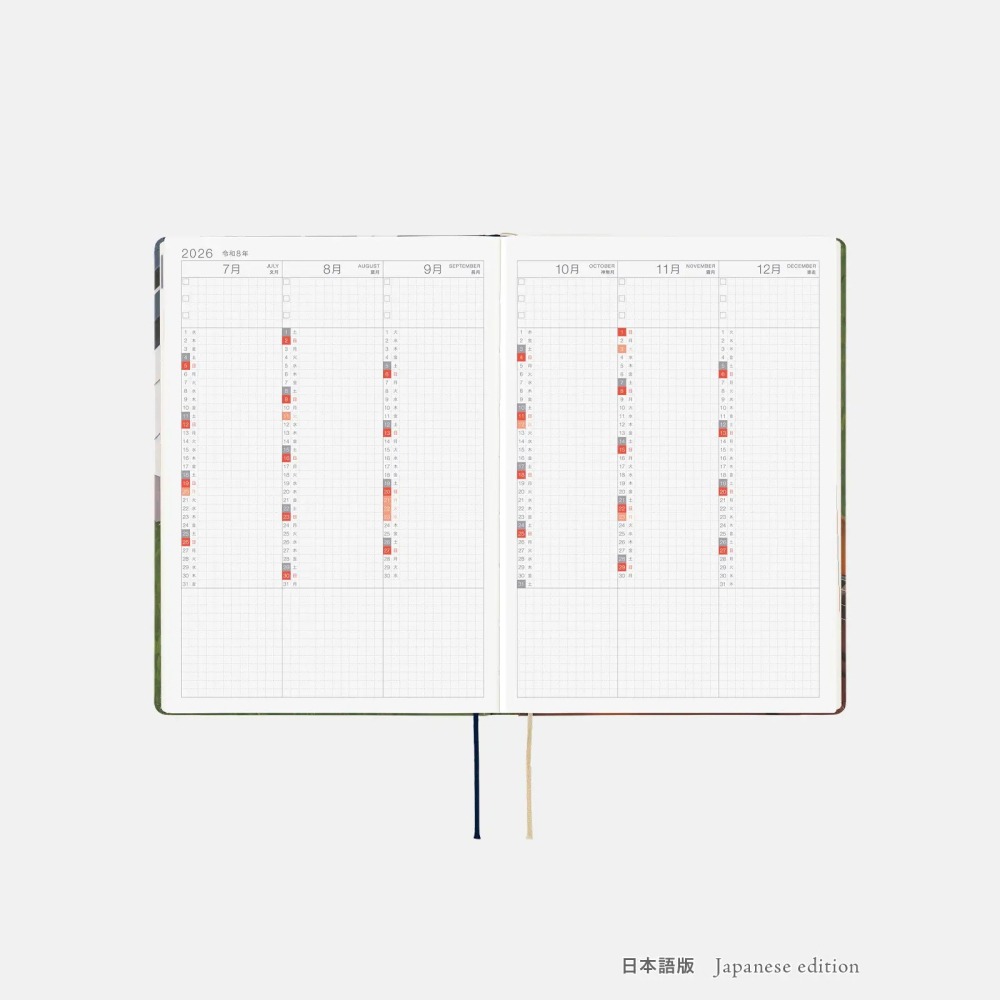 【預購】HOBO日2026年HON手帳書 A5大本 久保田寛子 等待和音 日文/英文版-細節圖6