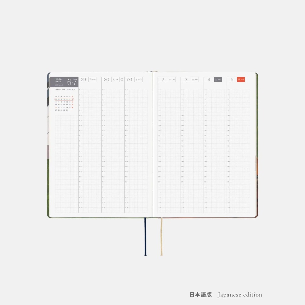 【預購】HOBO日2026年HON手帳書 A5大本 久保田寛子 等待和音 日文/英文版-細節圖7