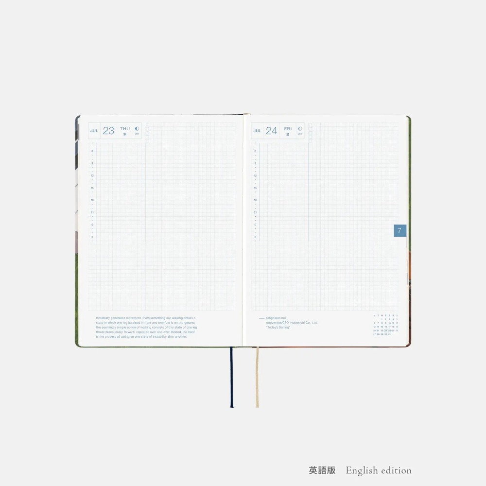 【預購】HOBO日2026年HON手帳書 A5大本 久保田寛子 等待和音 日文/英文版-細節圖9