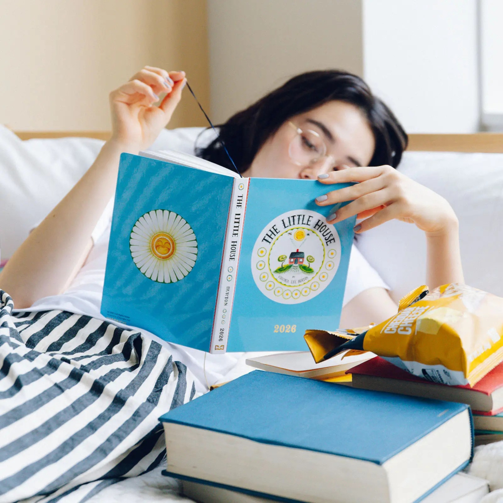 【預購】HOBO日2026年HON手帳書 A5大本 小房子 Virginia Lee Burton 小屋 日文/英文版-細節圖3