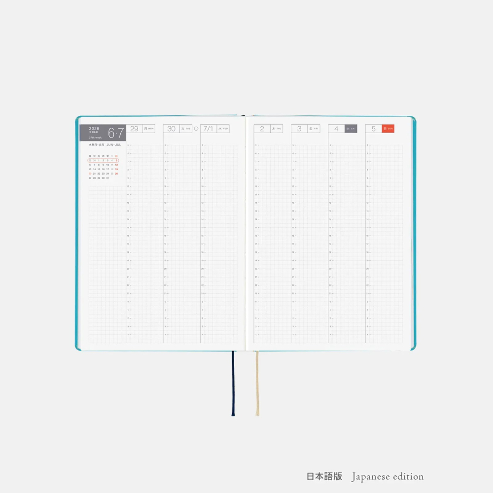 【預購】HOBO日2026年HON手帳書 A5大本 小房子 Virginia Lee Burton 小屋 日文/英文版-細節圖8