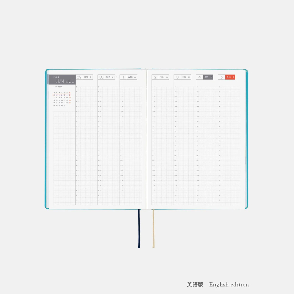 【預購】HOBO日2026年HON手帳書 A5大本 小房子 Virginia Lee Burton 小屋 日文/英文版-細節圖11