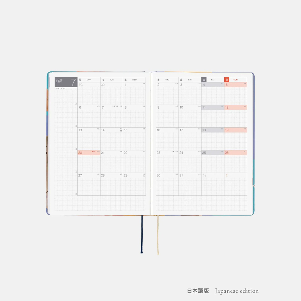 【預購】HOBO日2026年HON手帳書 A5大本 MOTHER2 基格的逆襲 地球冒險 日文/英文版-細節圖4