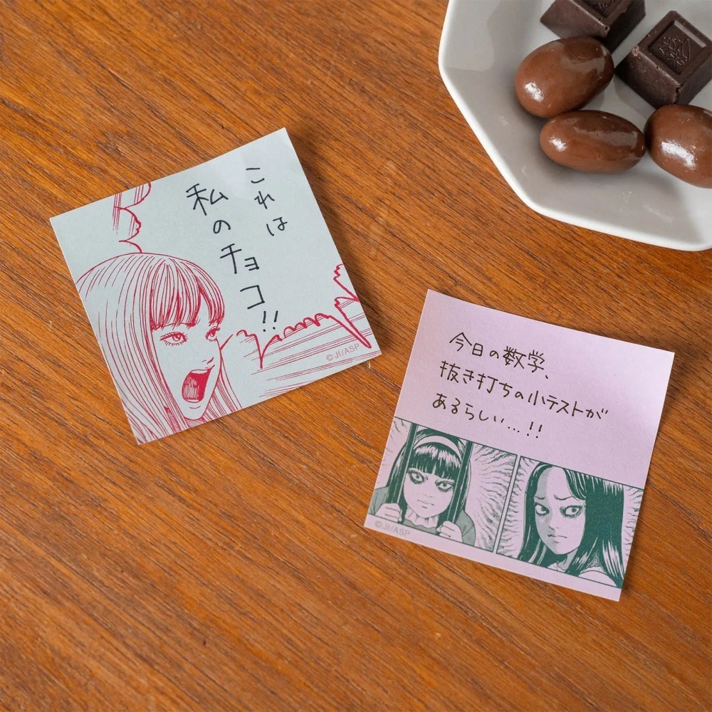 【現貨】HOBO日手帳 伊藤潤二 富江 恐怖便利貼 四款圖案 各20張 HOBO手帳週邊😱-細節圖6