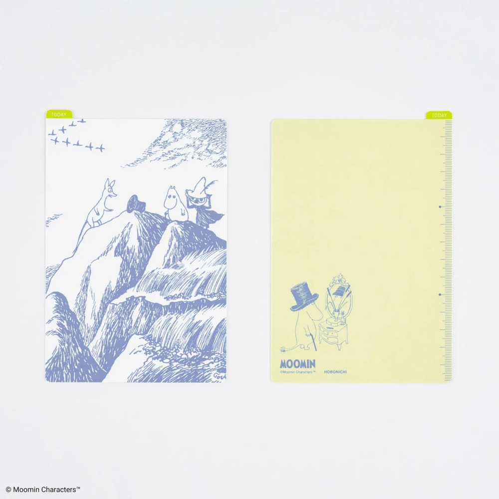 【現貨】HOBO日 墊板尺 MOOMIN 嚕嚕米 姆明 (A6/weeks/A5 三種尺寸) 手帳週邊-細節圖2