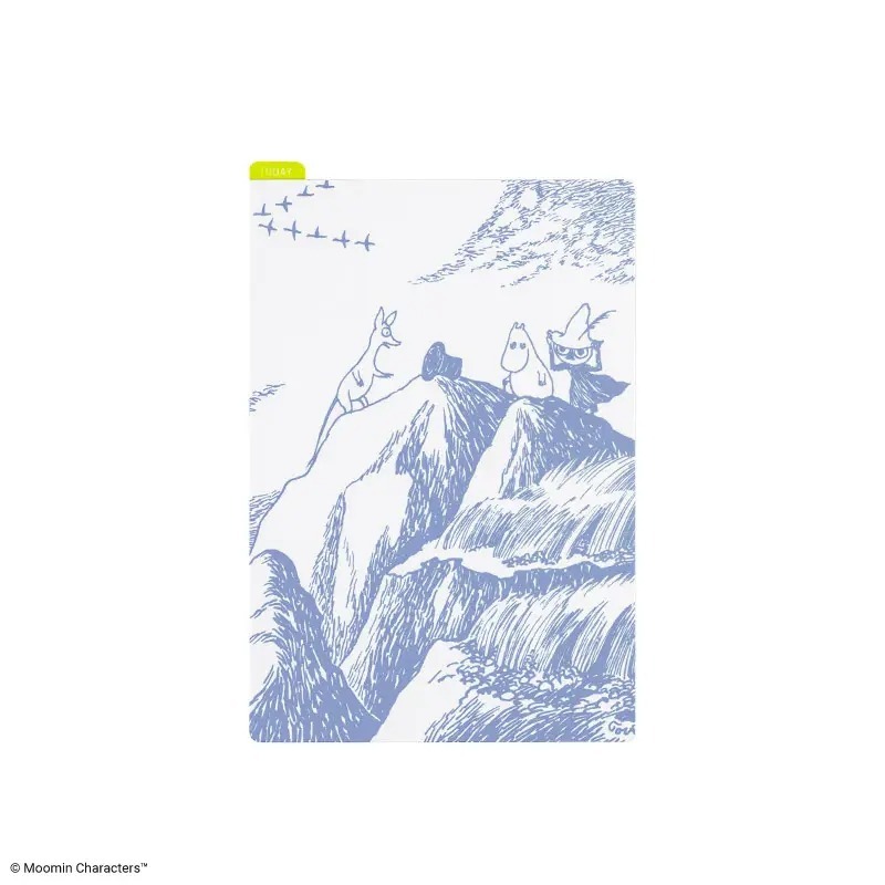 【現貨】HOBO日 墊板尺 MOOMIN 嚕嚕米 姆明 (A6/weeks/A5 三種尺寸) 手帳週邊-規格圖11
