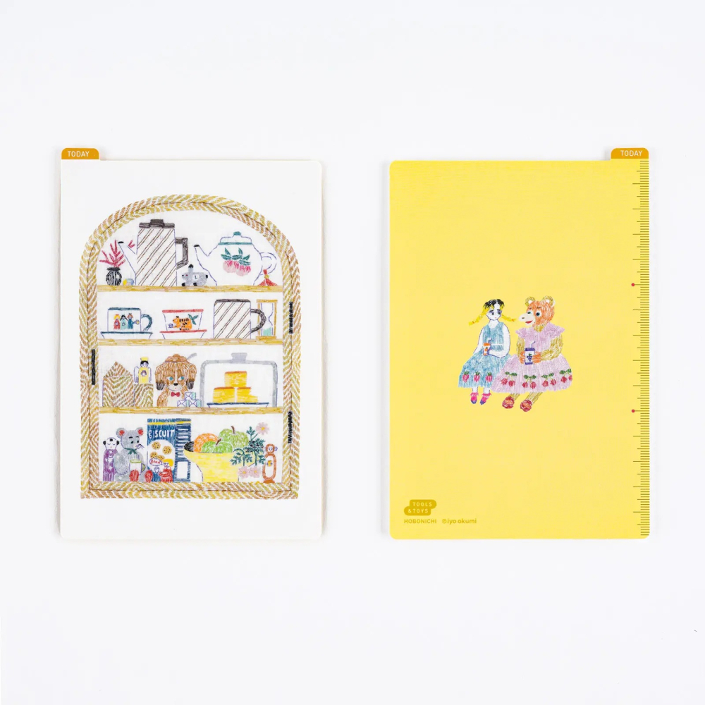 【預購】HOBO日 墊板尺 奧見伊代  HAPPY TEA TIME (A6/weeks/A5 三種尺寸) 手帳週邊-細節圖2