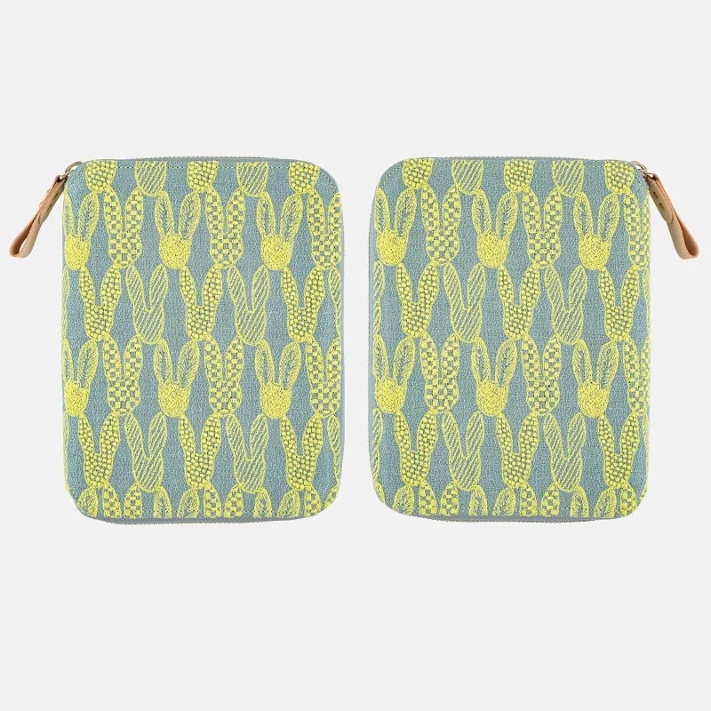 【預購】HOBO日手帳外皮 A6文庫本 pomppia（light blue）皆川明 minä perhonen 拉鍊包-細節圖6