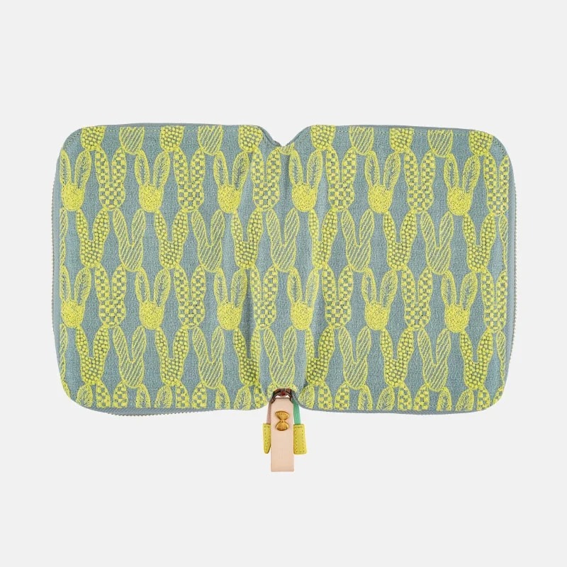 【預購】HOBO日手帳外皮 A6文庫本 pomppia（light blue）皆川明 minä perhonen 拉鍊包-細節圖7