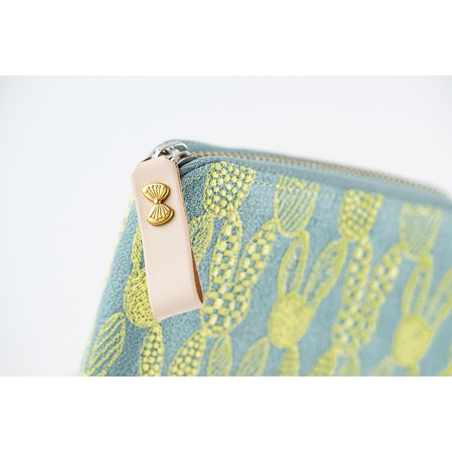 【預購】HOBO日手帳外皮 A6文庫本 pomppia（light blue）皆川明 minä perhonen 拉鍊包-細節圖10