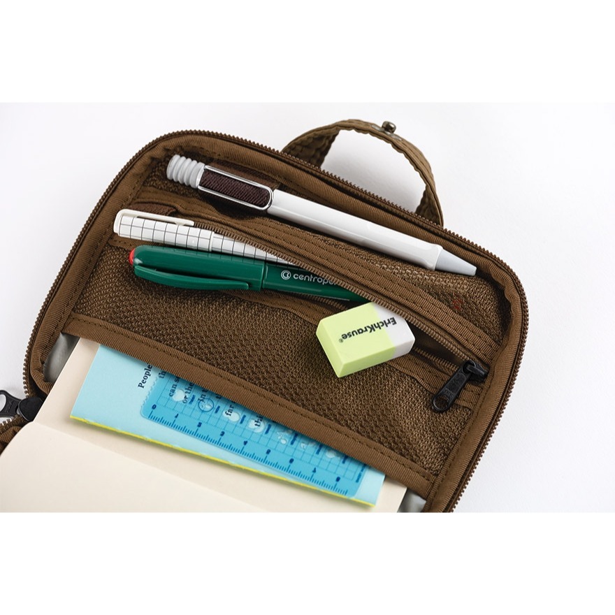 【預購】HOBO日手帳外皮 A6文庫本 POTR Stroll (淺棕色) 拉鍊包 PORTER 書皮書衣-細節圖11