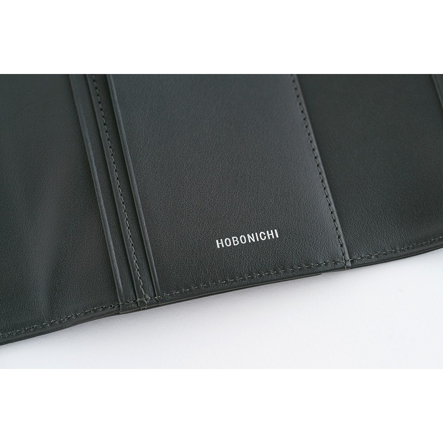 【預購】HOBO日手帳外皮 A6文庫本 Charcoal Gray 木炭灰 牛皮書衣 三折式書皮 Hobonichi-細節圖11