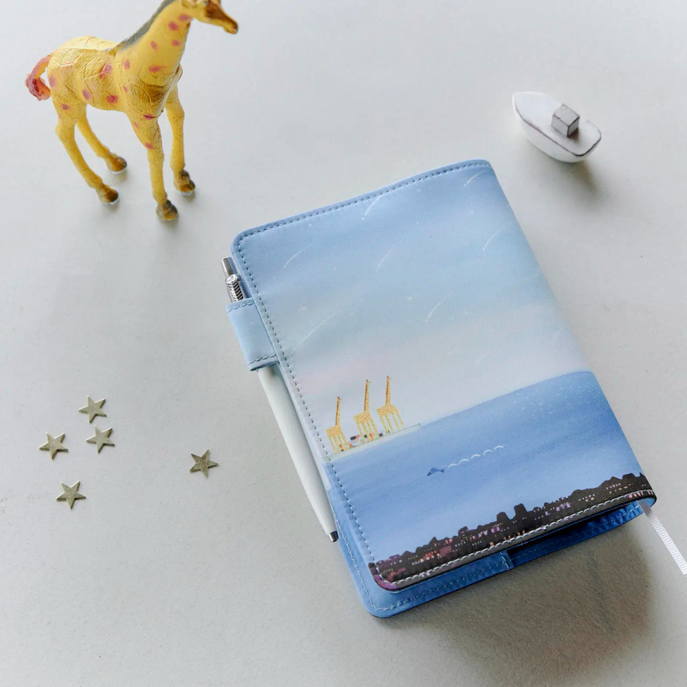 【預購】HOBO日 五年手帳專用書衣 A6文庫本 久保田寛子 大海在黎明時的夢 5年手帳書皮-細節圖5