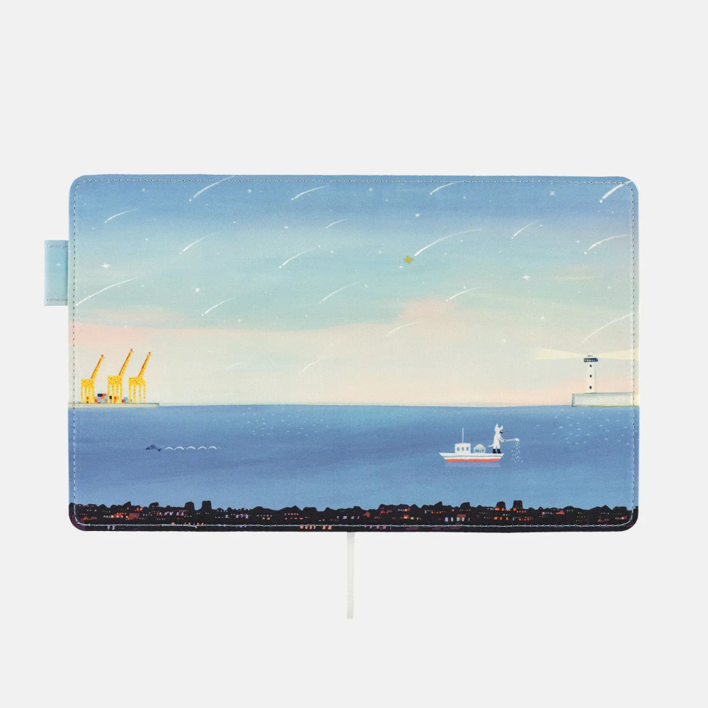 【預購】HOBO日 五年手帳專用書衣 A6文庫本 久保田寛子 大海在黎明時的夢 5年手帳書皮-細節圖7