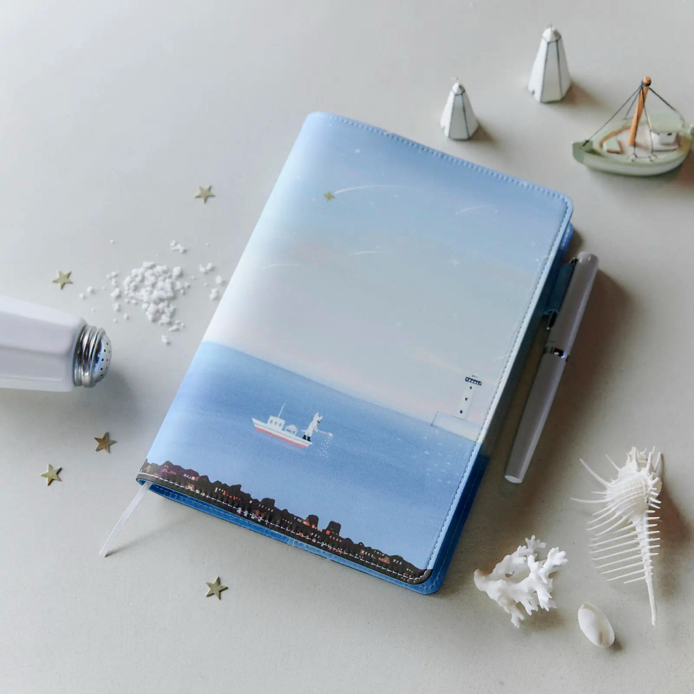 【預購】HOBO日 五年手帳專用書衣 A5大本 久保田寛子 大海在黎明時的夢 5年手帳書皮-細節圖2