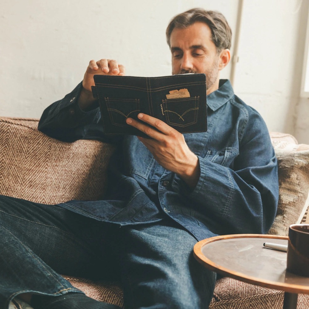 【預購】HOBO 五年手帳專用書衣 A6文庫本 INDIGO JEANS POCKET 牛仔褲 HOBO手帳-細節圖3