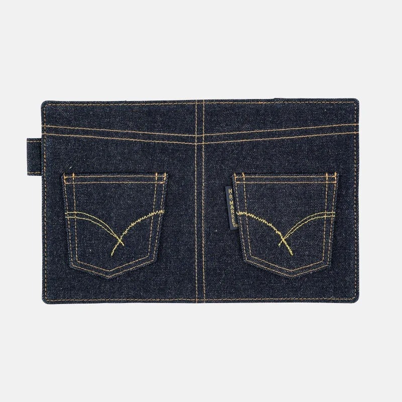 【預購】HOBO 五年手帳專用書衣 A6文庫本 INDIGO JEANS POCKET 牛仔褲 HOBO手帳-細節圖7