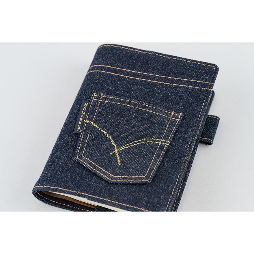 【預購】HOBO 五年手帳專用書衣 A6文庫本 INDIGO JEANS POCKET 牛仔褲 HOBO手帳-細節圖11