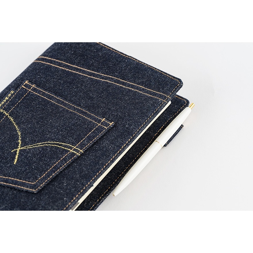 【預購】HOBO 五年手帳專用書衣 A5大本 INDIGO JEANS POCKET 牛仔褲 HOBO手帳-細節圖11