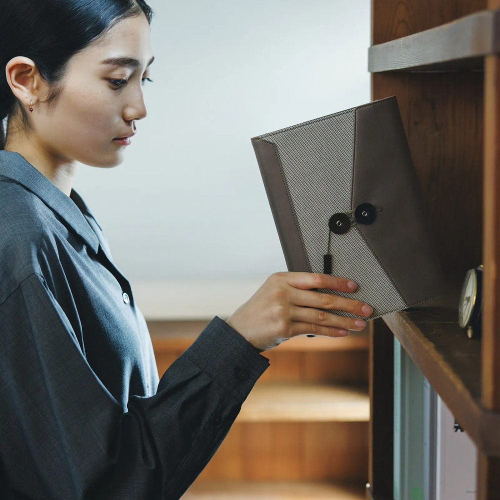 【預購】HOBO日手帳外皮 A5大本 LETTER 信封繩扣式書衣 HOBO手帳書皮 Hobonichi-細節圖3