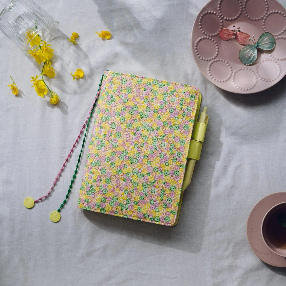 【預購】HOBO日手帳外皮 A5大本 skyful (yellow)皆川明 minä perhonen HOBO書衣-細節圖2