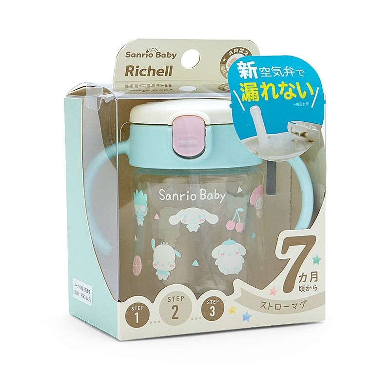 【現貨】日本三麗鷗 Richell 吸管學習杯 水果款 (Sanrio Baby)-細節圖4