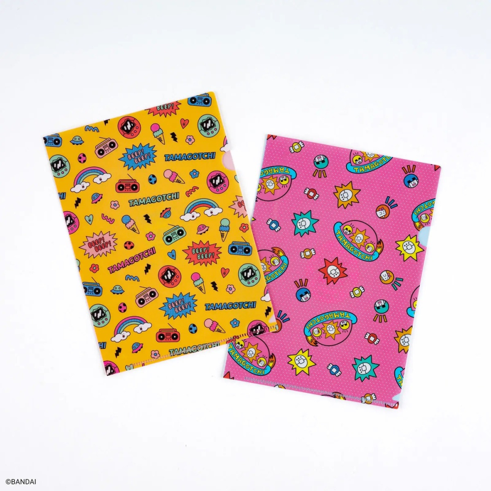 【預購】HOBO日手帳週邊 A5資料夾2入組 tamagotchi 塔麻可吉 電子雞 寵物蛋 HOBO手帳-細節圖2