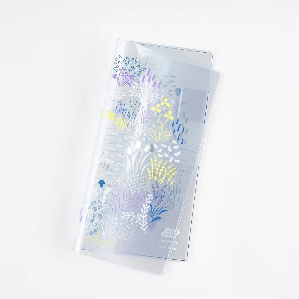 【預購】HOBO日手帳週邊 Weeks Cover 早苗優里 森林中的湖泊 森之湖 圖案印花透明書套保護套-細節圖3