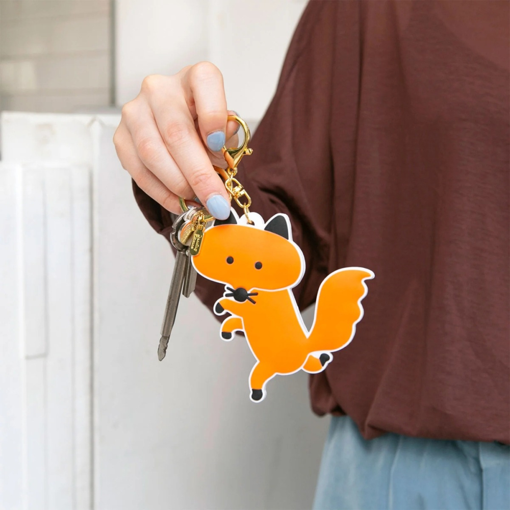 【現貨】HOBO日手帳週邊 跳舞的狐狸 鑰匙圈 包包掛飾 Dancing Kitsune 近藤亞希-細節圖2