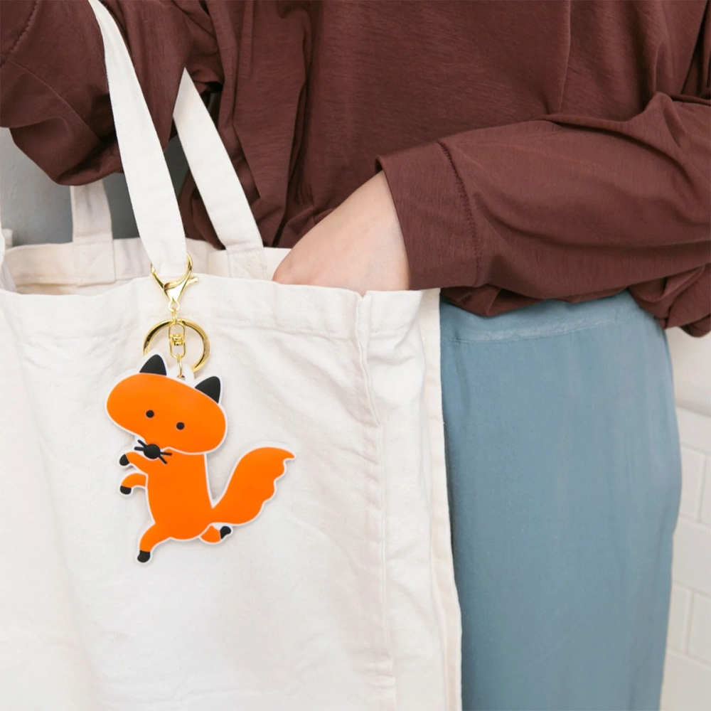 【現貨】HOBO日手帳週邊 跳舞的狐狸 鑰匙圈 包包掛飾 Dancing Kitsune 近藤亞希-細節圖4