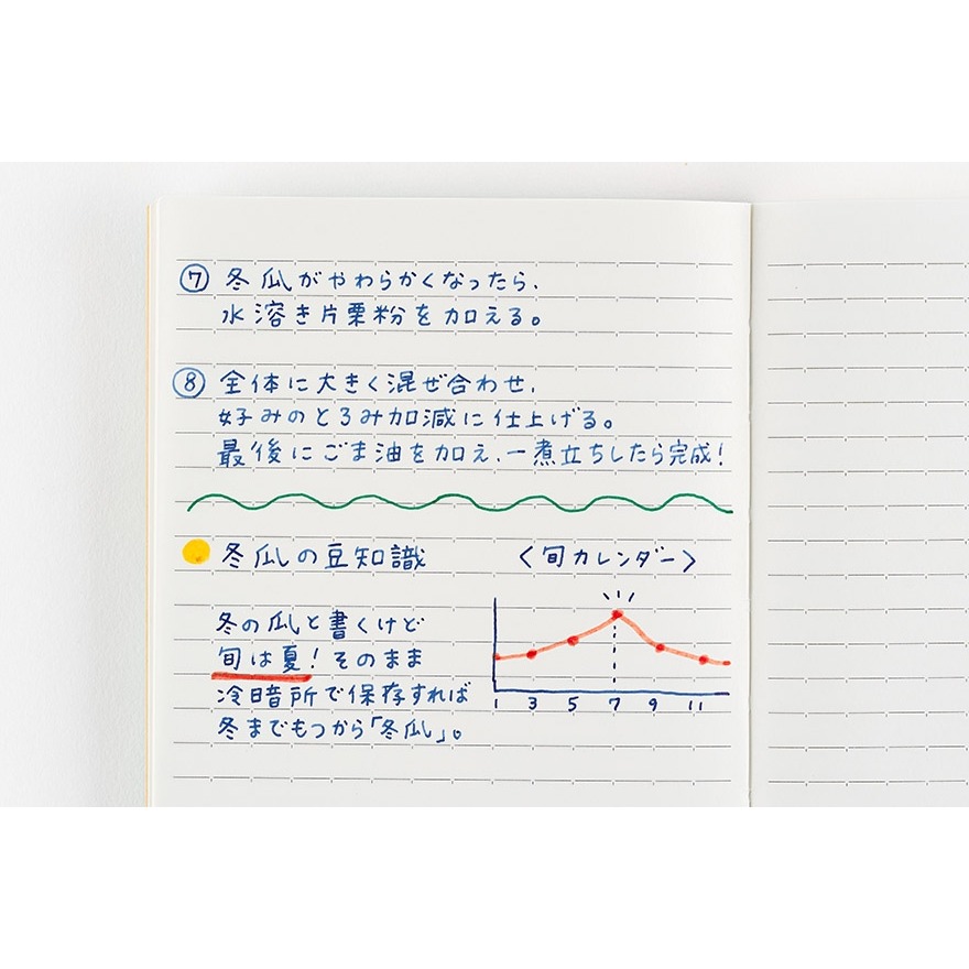 【預購】HOBO日手帳 橫線筆記本 A6文庫本240頁/A5大本288頁 筆記 罫線 本體 HOBO手帳-細節圖10
