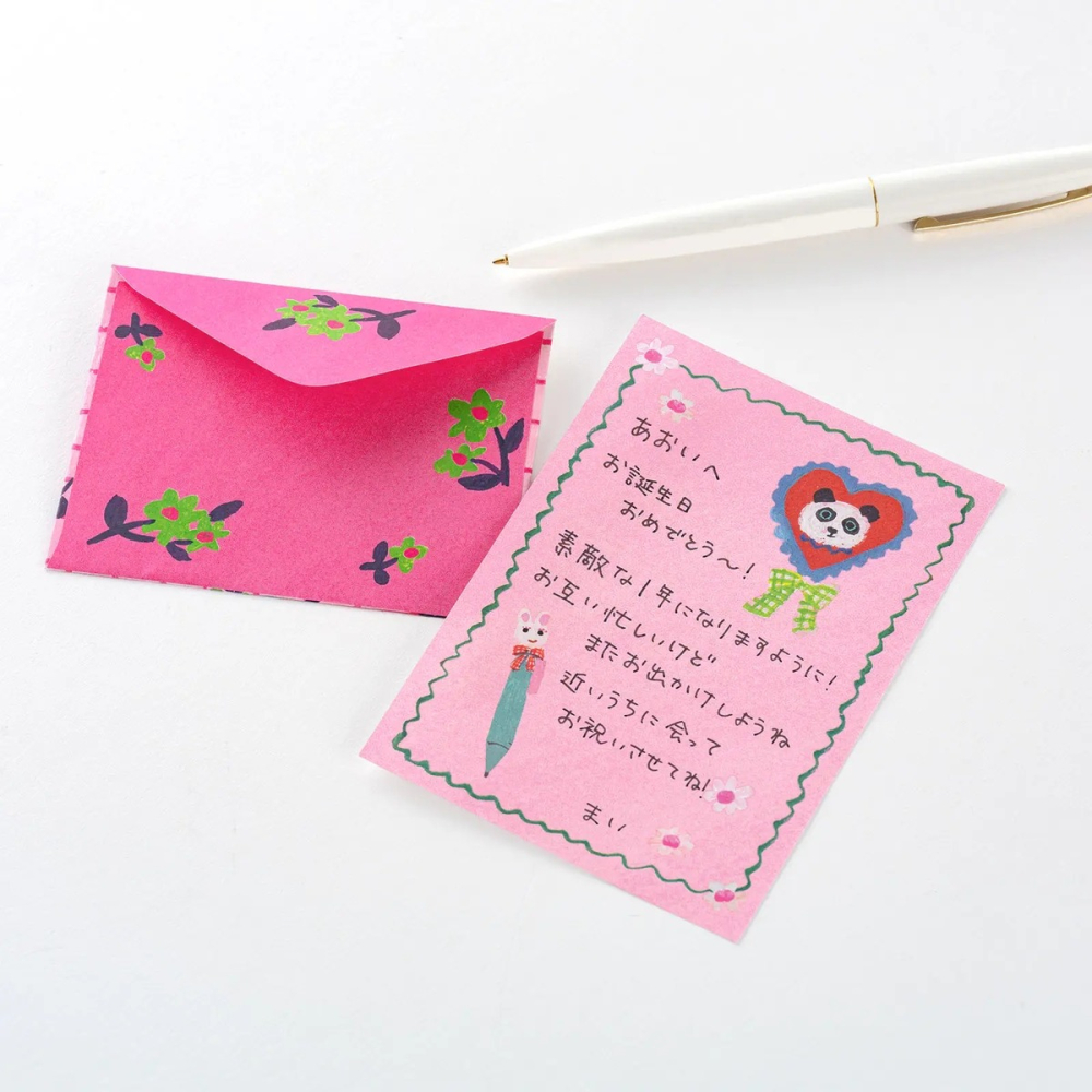 【現貨】HOBO日手帳週邊 北岸由美 白貓迷你信紙信封組 HOBONICHI-細節圖6