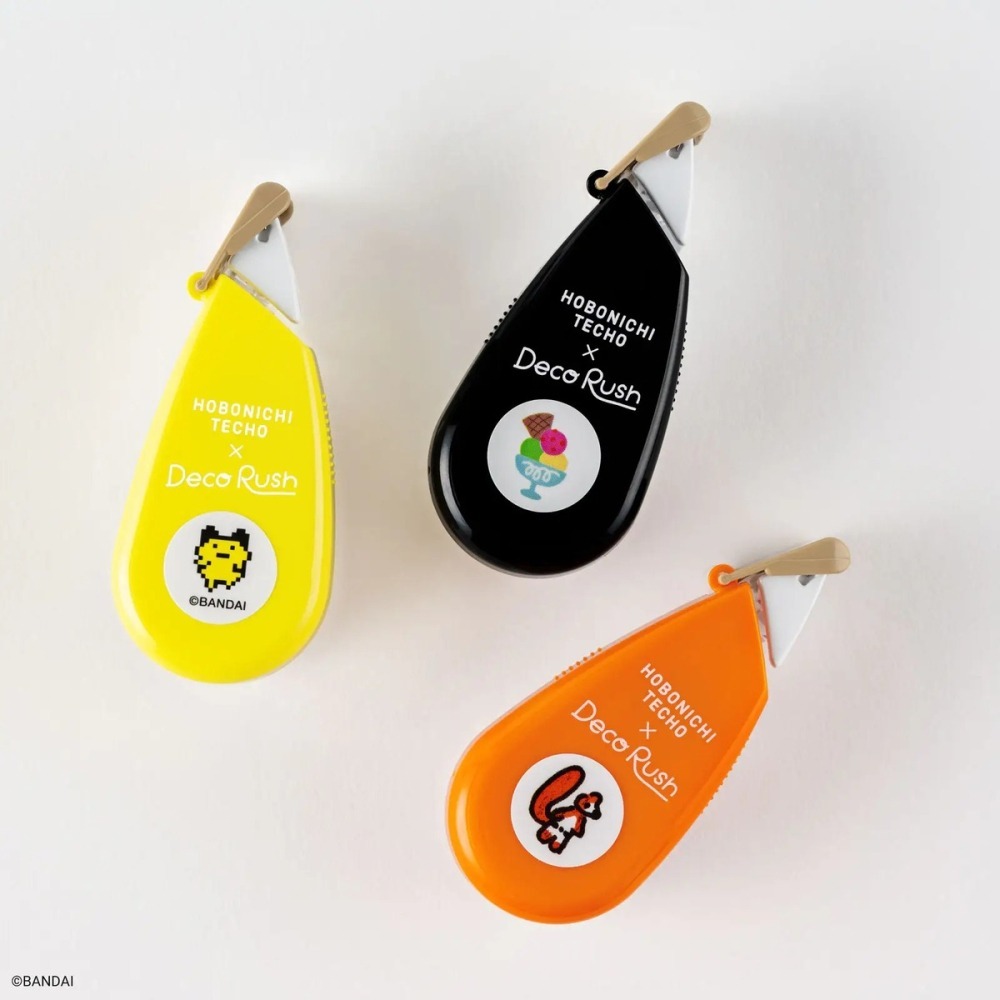 【現貨】HOBO日 x PLUS Deco Rush 可擦拭花邊帶 塔麻可吉 / 100％ORANGE / 快樂冰淇淋-細節圖2