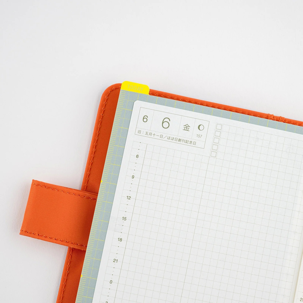 【現貨】HOBO日手帳 專用墊板尺 純色系列 Ice Gray x Yellow/NAVY x PINK 三種尺寸-細節圖4