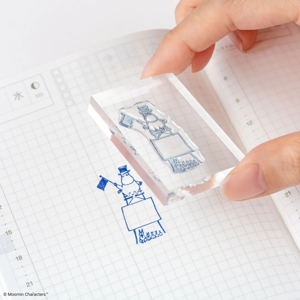 【現貨】HOBO日手帳 Moomin 水晶印章 嚕嚕米 姆明 HOBONICHI 手帳週邊-細節圖5
