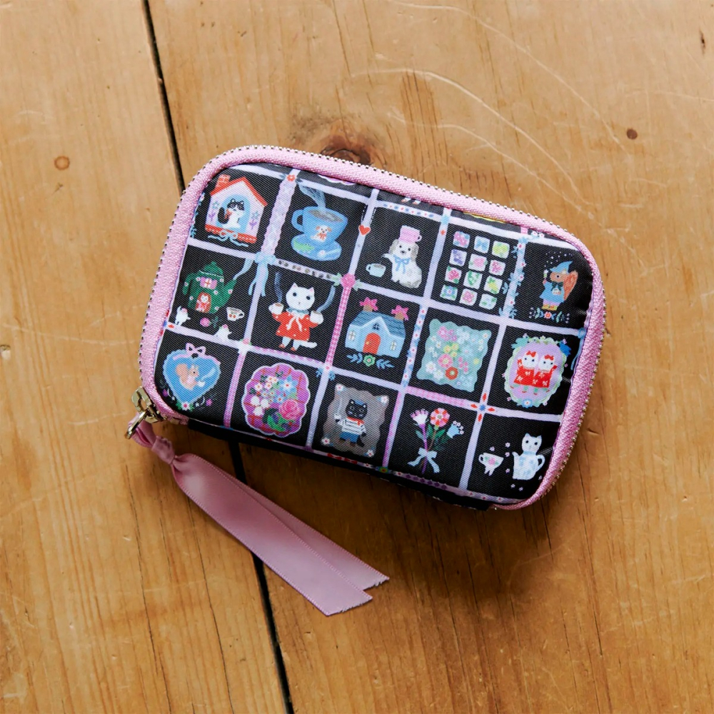 【現貨】HOBO日 收納包 (口袋版) 北岸由美  與咖啡相伴 零錢包 鑰匙包 手帳週邊 HOBONICHI-細節圖2