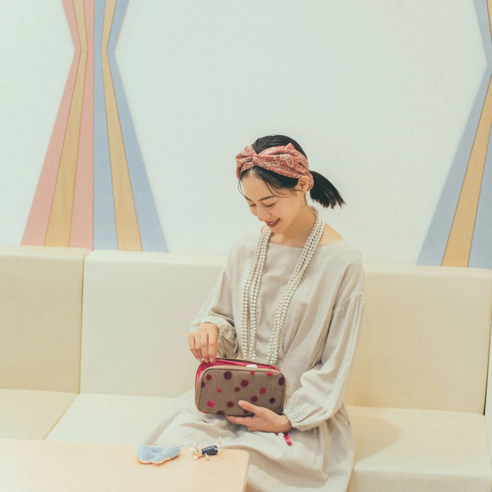 【預購】HOBO日隨身收納包 高野口パイル Pink Sparkle (姐姐版) 多隔間拉鍊包 抽屜包 姊姊包-細節圖3