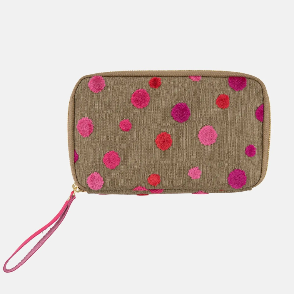 【預購】HOBO日隨身收納包 高野口パイル Pink Sparkle (姐姐版) 多隔間拉鍊包 抽屜包 姊姊包-細節圖5