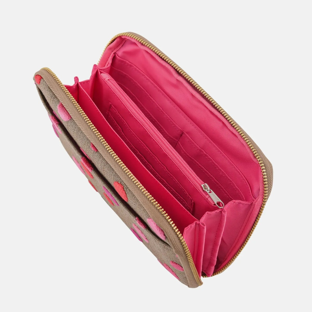 【預購】HOBO日隨身收納包 高野口パイル Pink Sparkle (姐姐版) 多隔間拉鍊包 抽屜包 姊姊包-細節圖7