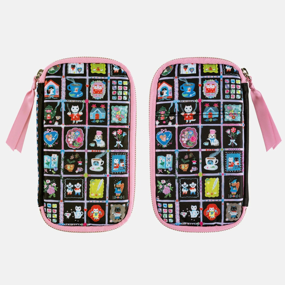 【現貨】HOBO日 收納包(小) 北岸由美  與咖啡相伴 多隔間拉鍊包 筆袋化妝包 隨身包 手帳週邊-細節圖6