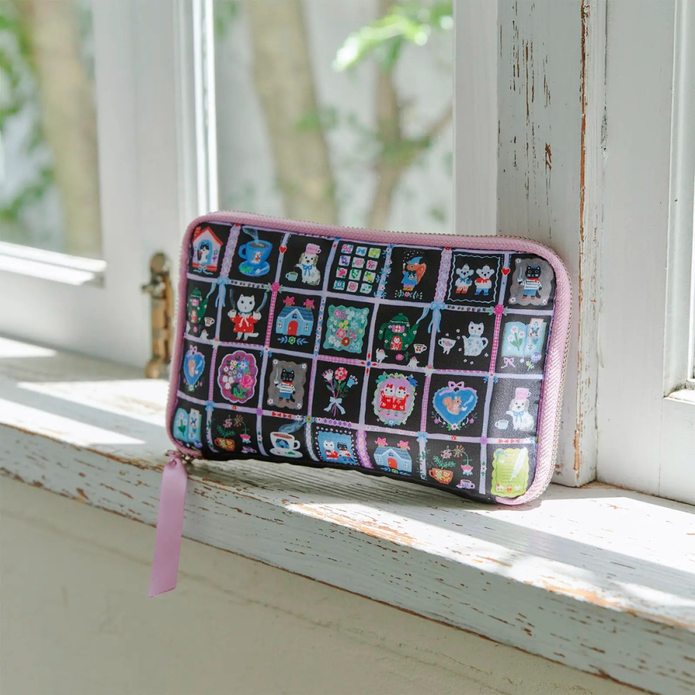 【現貨】HOBO日隨身收納包 北岸由美  與咖啡相伴 (姐姐版) 多隔間拉鍊包 抽屜包風琴式化妝包 手帳週邊 Ane-細節圖2