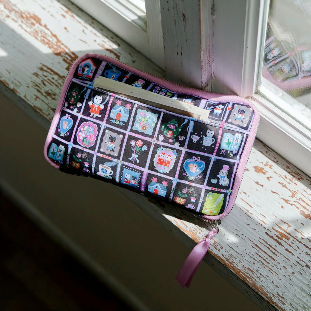 【現貨】HOBO日隨身收納包 北岸由美  與咖啡相伴 (姐姐版) 多隔間拉鍊包 抽屜包風琴式化妝包 手帳週邊 Ane-細節圖5