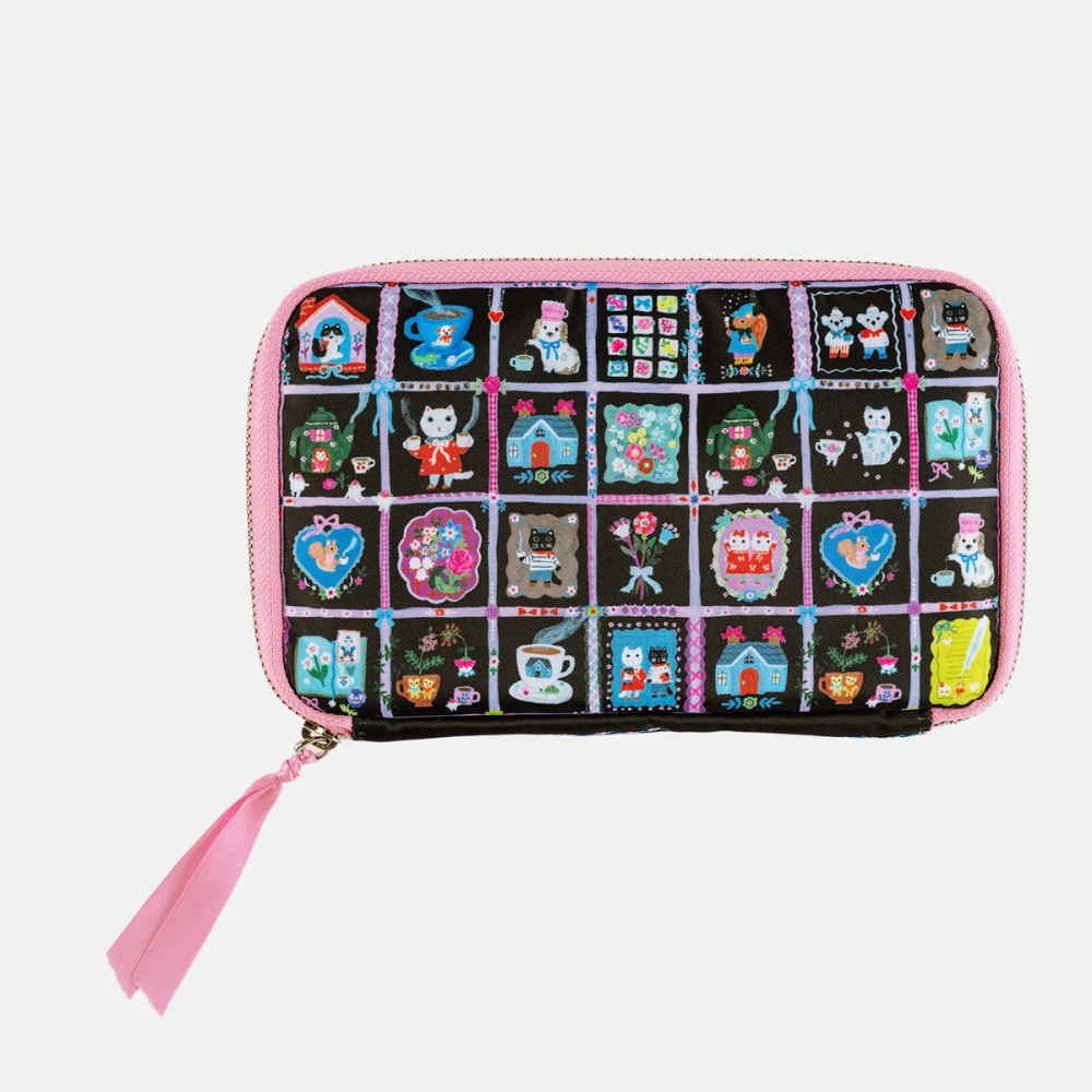 【現貨】HOBO日隨身收納包 北岸由美  與咖啡相伴 (姐姐版) 多隔間拉鍊包 抽屜包風琴式化妝包 手帳週邊 Ane-細節圖6