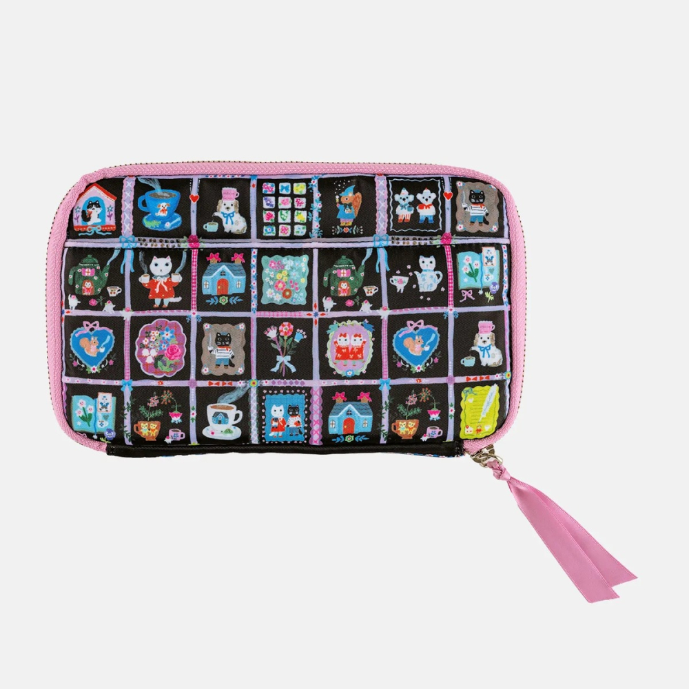 【現貨】HOBO日隨身收納包 北岸由美  與咖啡相伴 (姐姐版) 多隔間拉鍊包 抽屜包風琴式化妝包 手帳週邊 Ane-細節圖7