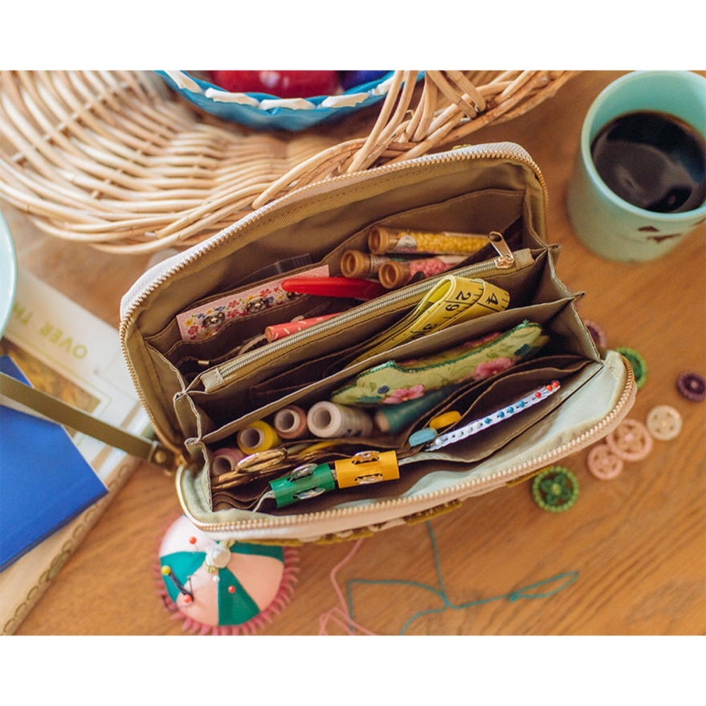 【現貨】HOBO日隨身收納包 北岸由美  與咖啡相伴 (姐姐版) 多隔間拉鍊包 抽屜包風琴式化妝包 手帳週邊 Ane-細節圖11